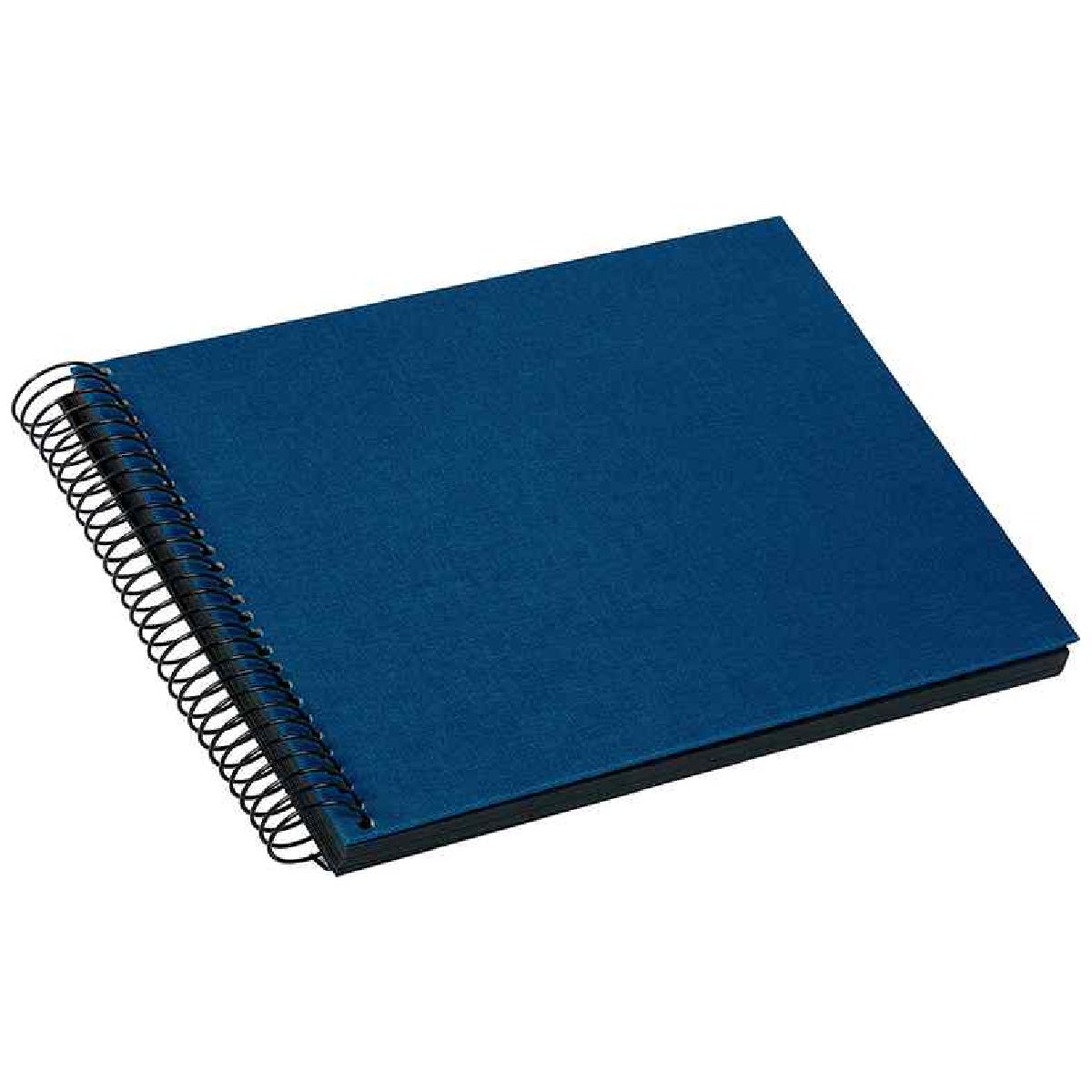 GOLDBUCH Spiralalbum Bella Vista 24x17 cm dunkelblau 40 schwarze Seiten