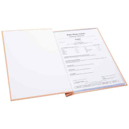 Zeugnismappe pfirsich Schwungvoll