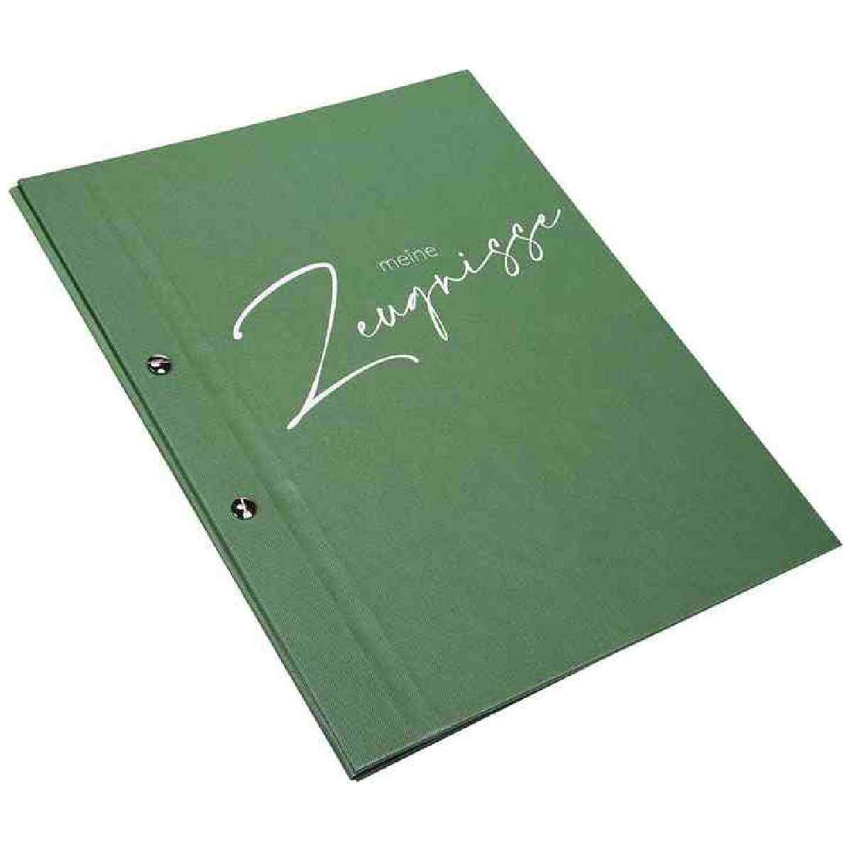 GOLDBUCH Zeugnismappe Schwungvoll 24x31cm incl. 12 Sichhüllen salbei