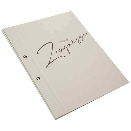 GOLDBUCH Zeugnismappe Schwungvoll 24x31cm incl. 12 Sichhüllen creme