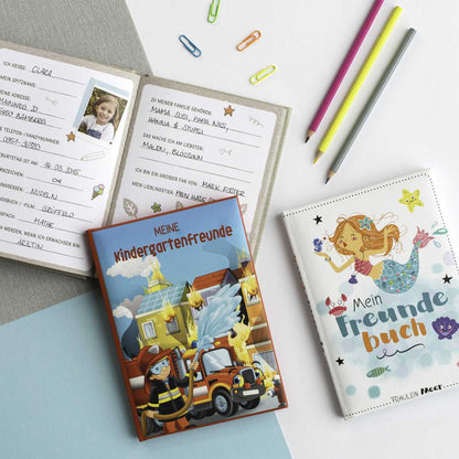 GOLDBUCH Kindergarten Freundebuch Feuerwehr 88 illustrierte Seiten