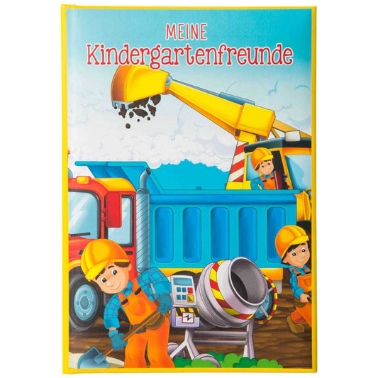 GOLDBUCH Kindergarten Freundebuch Baustelle 88 illustrierte Seiten