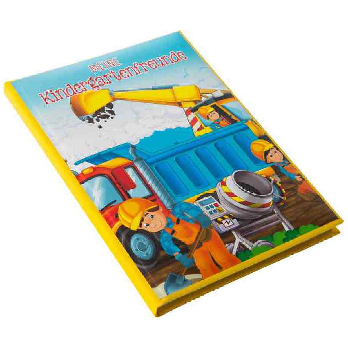 GOLDBUCH Kindergarten Freundebuch Baustelle 88 illustrierte Seiten
