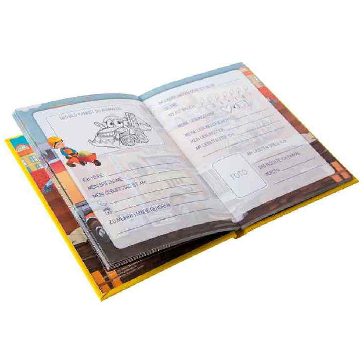 GOLDBUCH Kindergarten Freundebuch Baustelle 88 illustrierte Seiten