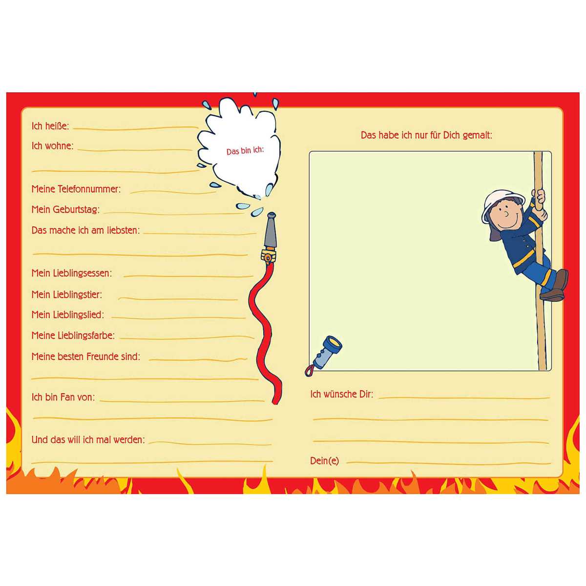 GOLDBUCH Kindergarten Freundebuch Frido 88 illustrierte Seiten