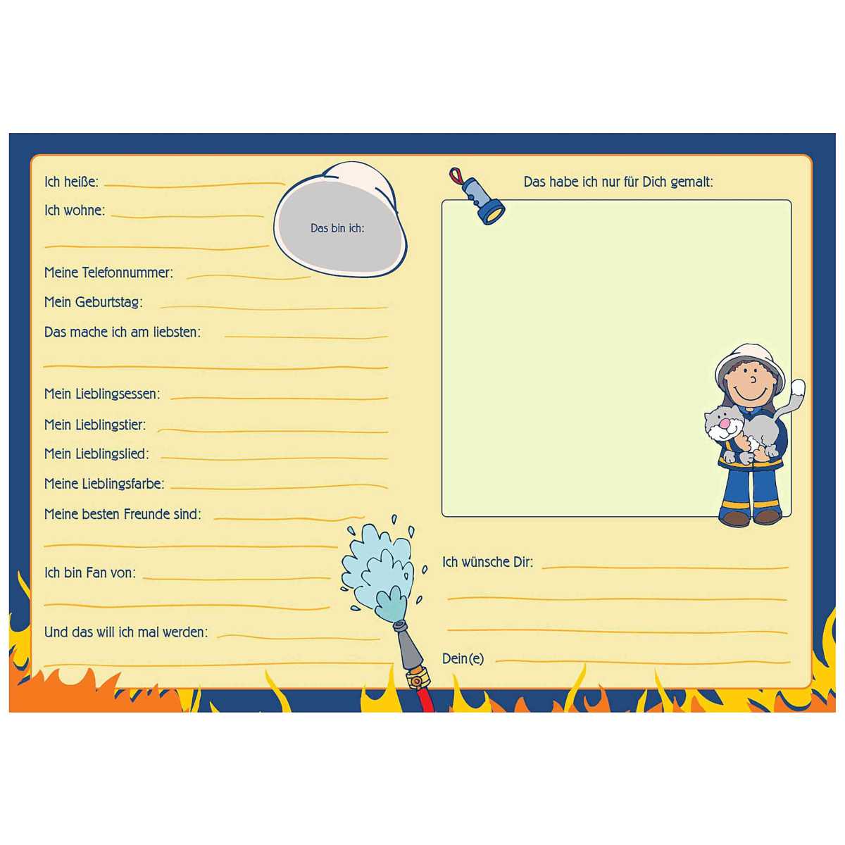 GOLDBUCH Kindergarten Freundebuch Frido 88 illustrierte Seiten