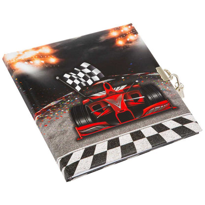 GOLDBUCH Tagebuch mit Schloss Racing Champion 16,5x16,5cm 96 weiße Seiten