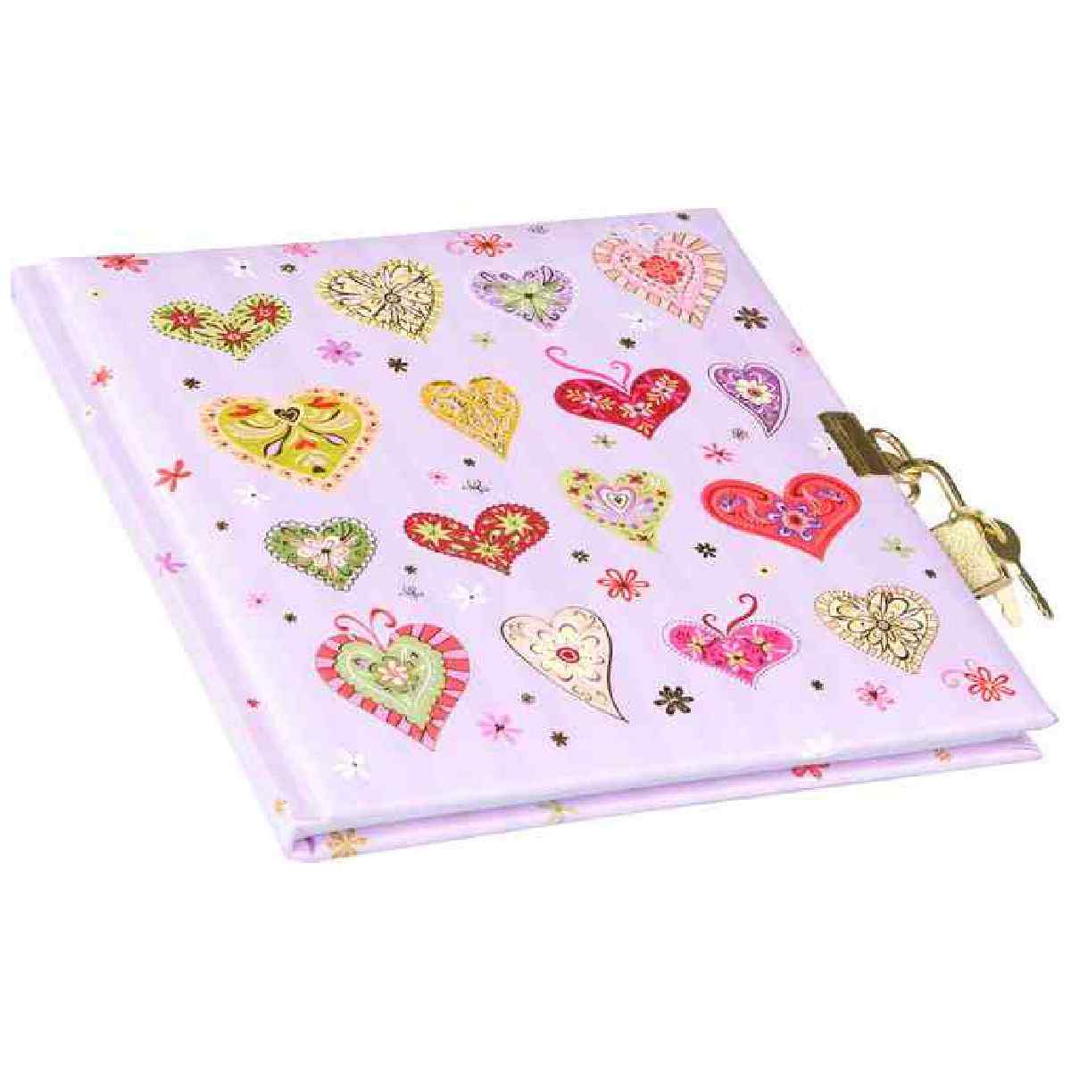 GOLDBUCH Tagebuch mit Schloss TURNOWSKY Sweet Beat 16,5x16,5cm 96 weiße Seiten