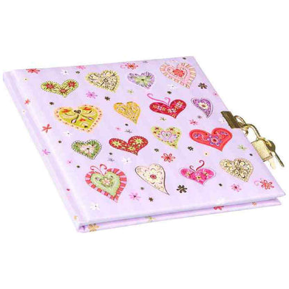 GOLDBUCH Tagebuch mit Schloss TURNOWSKY Sweet Beat 16,5x16,5cm 96 weiße Seiten
