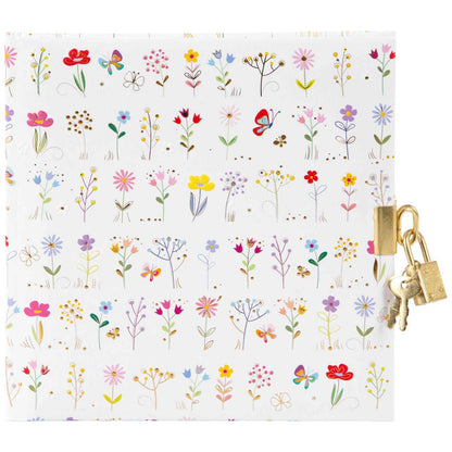 GOLDBUCH Tagebuch mit Schloss TURNOWSKY Small & Brave white 16,5x16,5cm 96 weiße Seiten