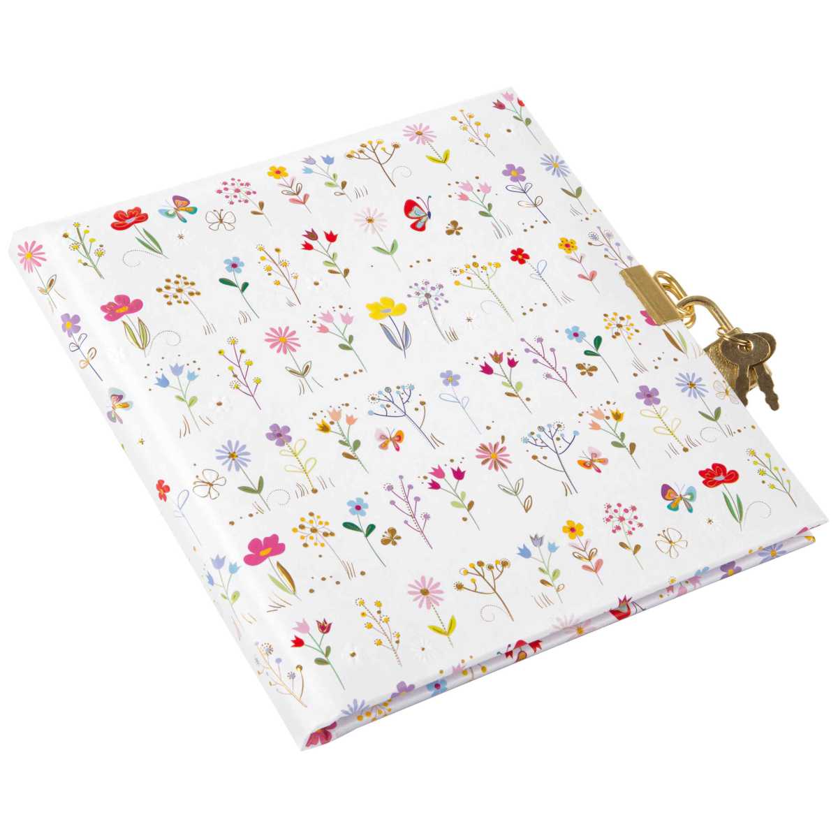 GOLDBUCH Tagebuch mit Schloss TURNOWSKY Small & Brave white 16,5x16,5cm 96 weiße Seiten