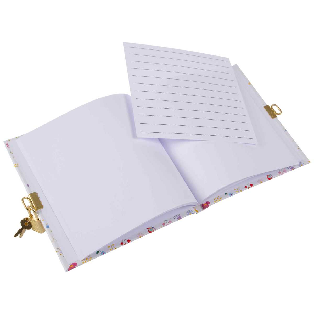 GOLDBUCH Tagebuch mit Schloss TURNOWSKY Small & Brave white 16,5x16,5cm 96 weiße Seiten