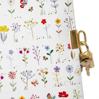 GOLDBUCH Tagebuch mit Schloss TURNOWSKY Small & Brave white 16,5x16,5cm 96 weiße Seiten