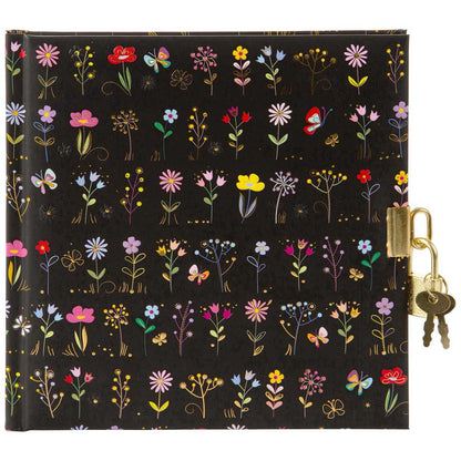 GOLDBUCH Tagebuch mit Schloss TURNOWSKY Small & Brave black 16,5x16,5cm 96 weiße Seiten