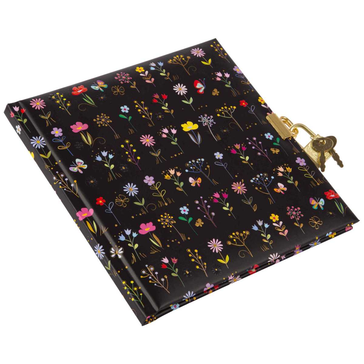 GOLDBUCH Tagebuch mit Schloss TURNOWSKY Small & Brave black 16,5x16,5cm 96 weiße Seiten