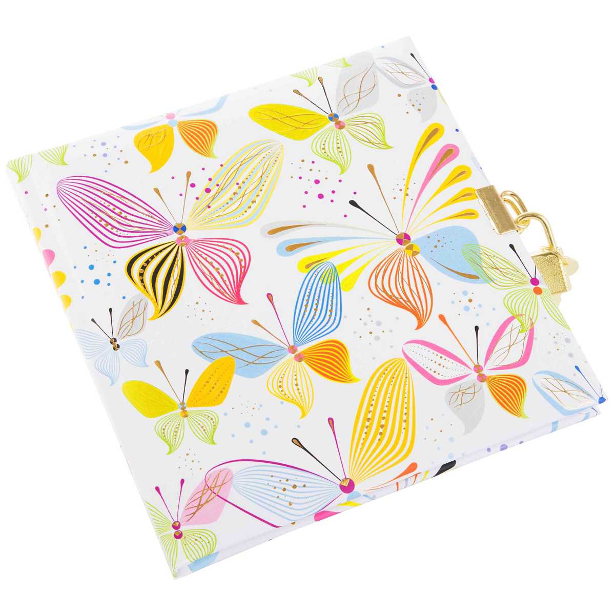 GOLDBUCH Tagebuch mit Schloss TURNOWSKY Virtual Butterflies 96 Seiten