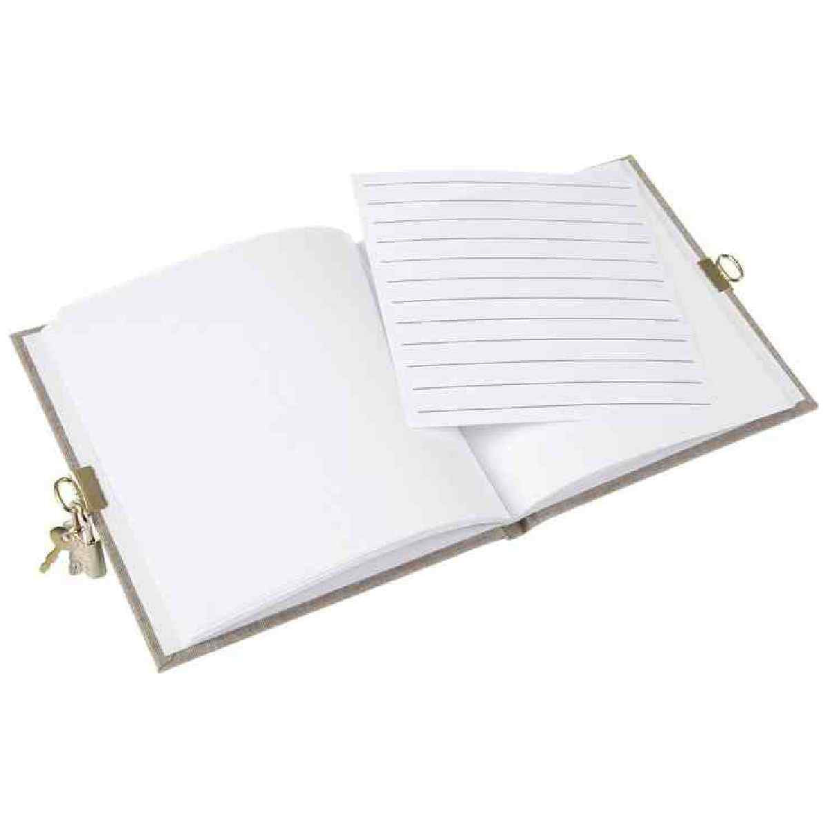 GOLDBUCH Tagebuch mit Schloss LEINEN Summertime grau 96 Seiten
