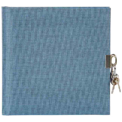 GOLDBUCH Tagebuch mit Schloss LEINEN Summertime blau-grau 96 Seiten
