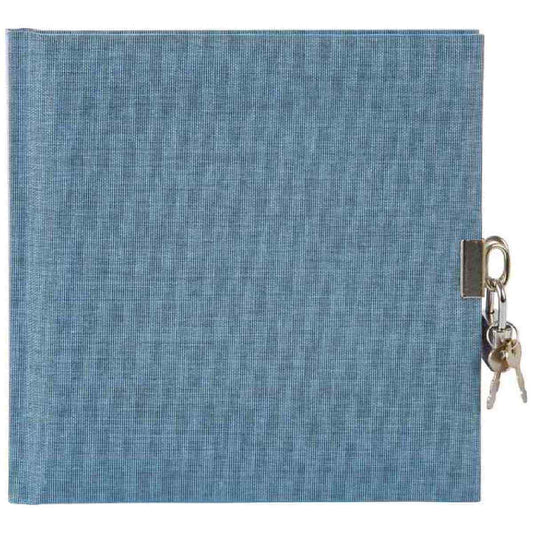 GOLDBUCH Tagebuch mit Schloss LEINEN Summertime blau-grau 96 Seiten