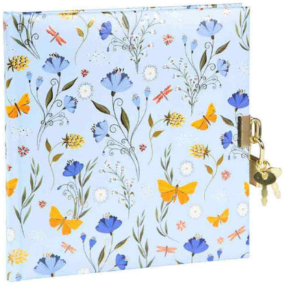 GOLDBUCH Tagebuch mit Schloss TURNOWSKY Secret Garden blau 16,5x16,5cm 96 weiße Seiten
