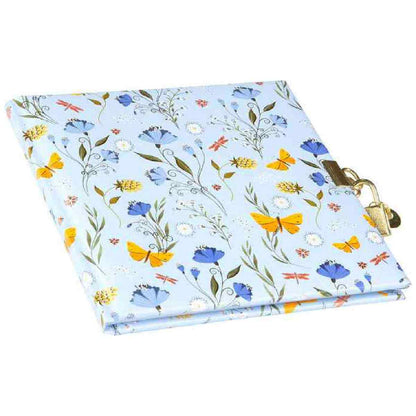 GOLDBUCH Tagebuch mit Schloss TURNOWSKY Secret Garden blau 16,5x16,5cm 96 weiße Seiten