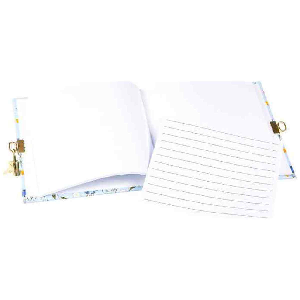GOLDBUCH Tagebuch mit Schloss TURNOWSKY Secret Garden blau 16,5x16,5cm 96 weiße Seiten