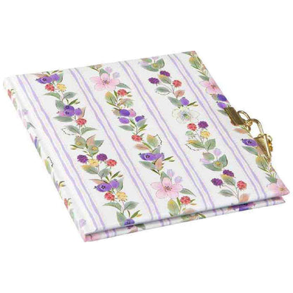 GOLDBUCH Tagebuch mit Schloss TURNOWSKY Blissful Blossom 16,5x16,5cm 96 weiße Seiten