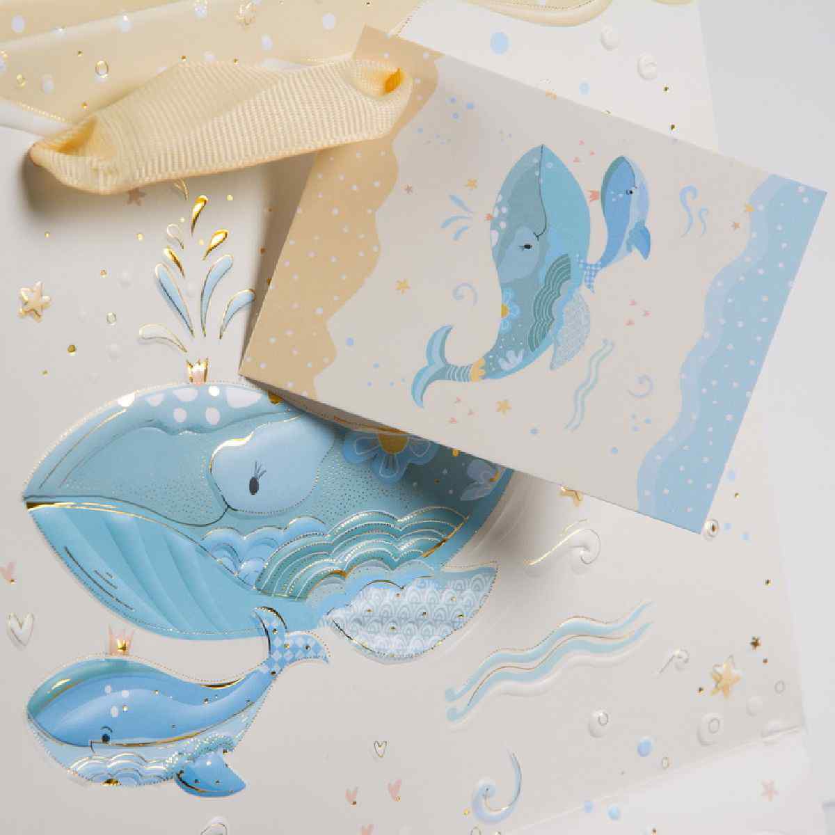 Geschenktasche Blue Whal Blue Whale