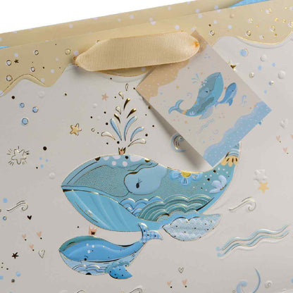 Geschenktasche Blue Whal Blue Whale