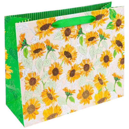 GOLDBUCH Geschenktasche TURNOWSKY 33x27x13cm Sunflower white