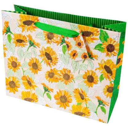 GOLDBUCH Geschenktasche TURNOWSKY 33x27x13cm Sunflower white