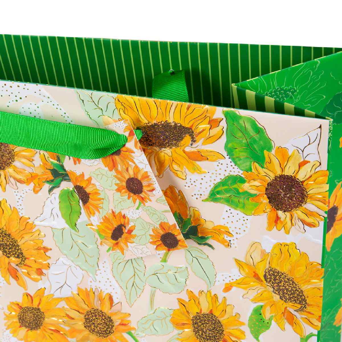 GOLDBUCH Geschenktasche TURNOWSKY 33x27x13cm Sunflower white