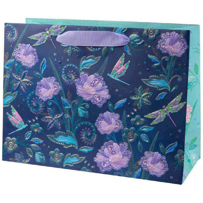 GOLDBUCH Geschenktasche TURNOWSKY 25x18x10cm Nature's Melody blue