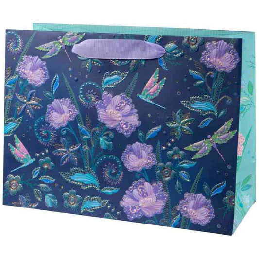 GOLDBUCH Geschenktasche TURNOWSKY 25x18x10cm Nature's Melody blue