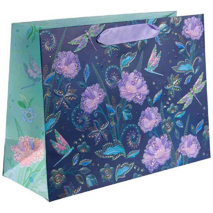 GOLDBUCH Geschenktasche TURNOWSKY 25x18x10cm Nature's Melody blue