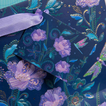 GOLDBUCH Geschenktasche TURNOWSKY 25x18x10cm Nature's Melody blue