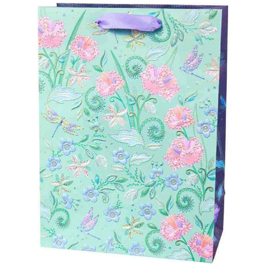 GOLDBUCH Geschenktasche TURNOWSKY 25x18x10cm Nature's Melody blue