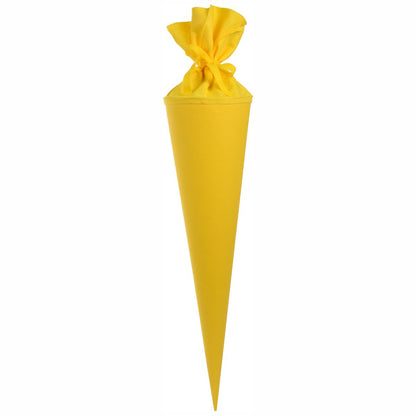GOLDBUCH Schultüten Rohling 70cm mit Filz gelb