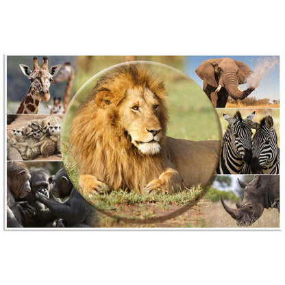 HERMA Schreibunterlage 55 x 35 cm Afrika Tiere