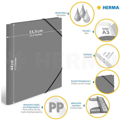 Sammelmappe A3 PP Delfin