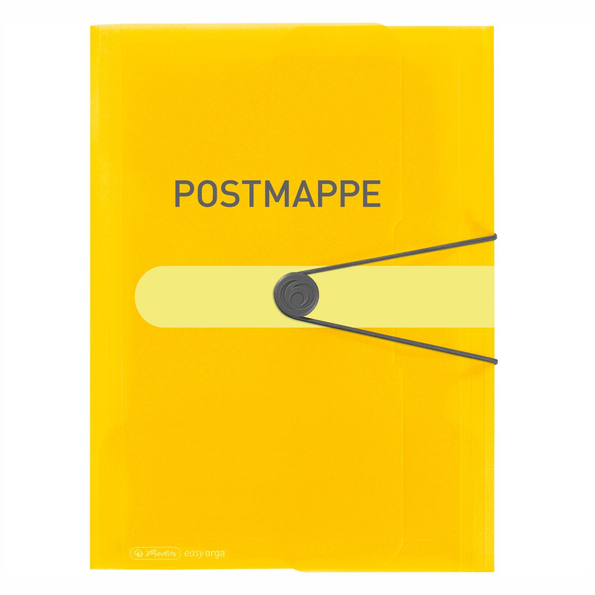 HERLITZ Postmappe gelb A4 PP Gummizug