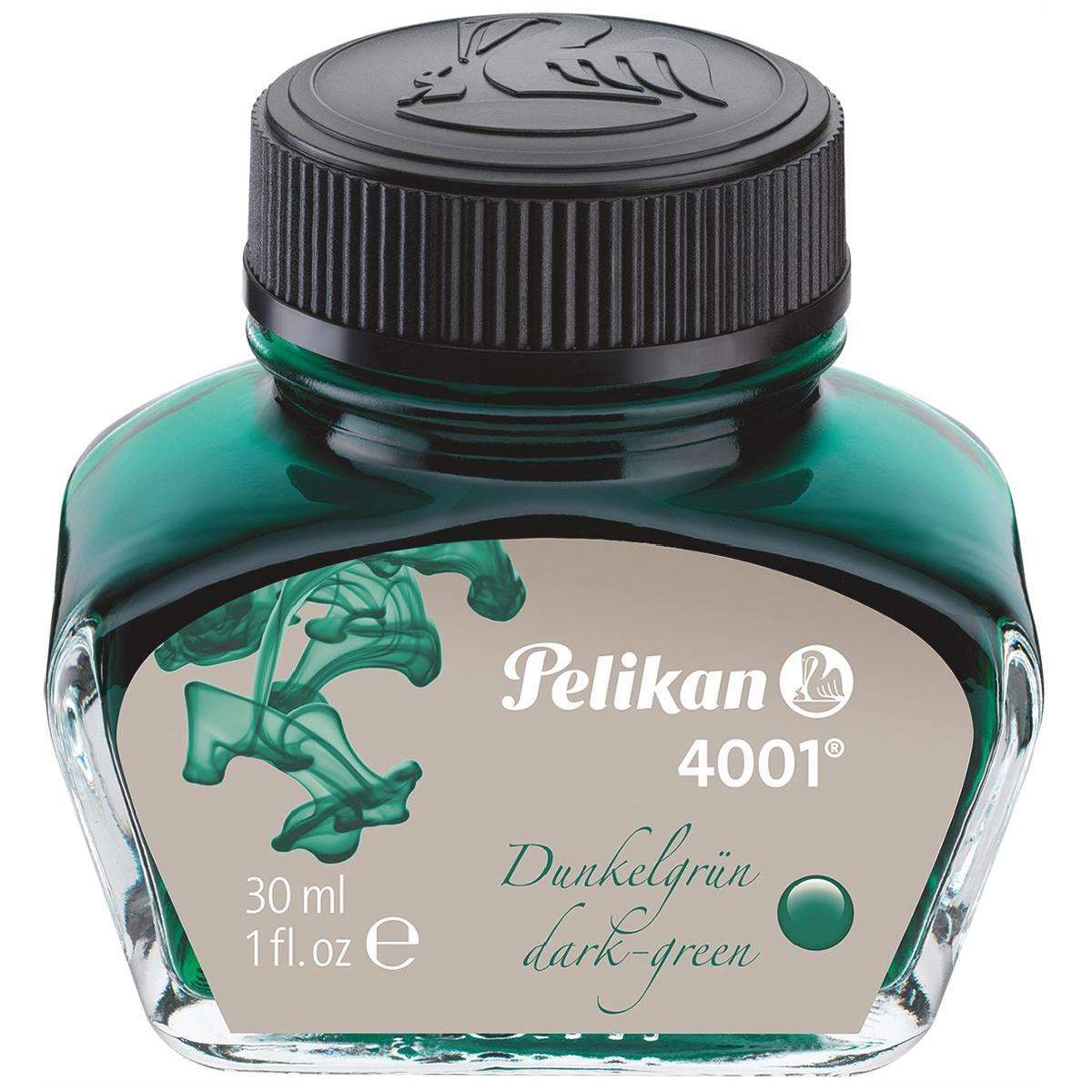 PELIKAN Tinte 4001 im Glas dunkelgrün 30ml