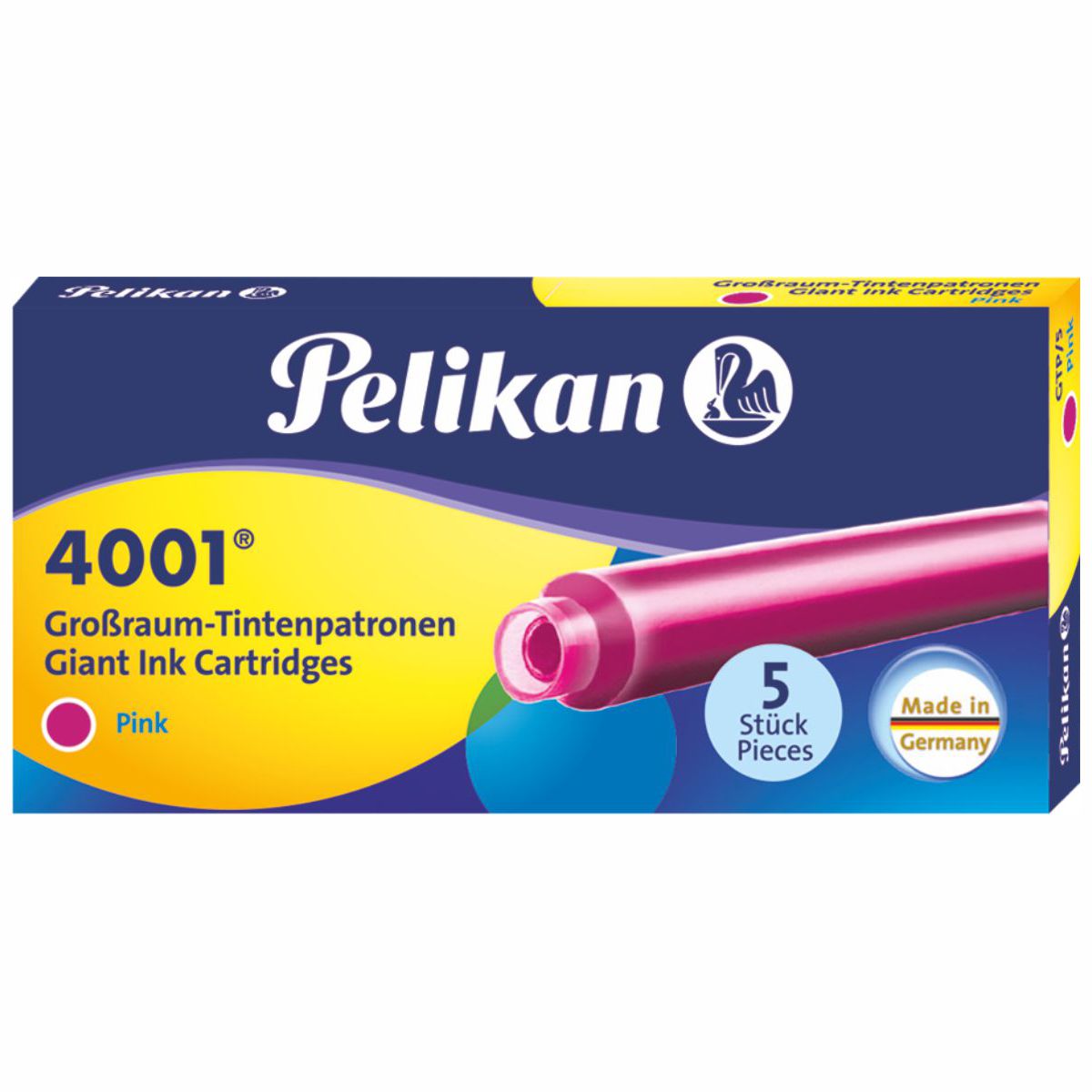 PELIKAN Tintenpatrone 4001 lang pink 5 Stück