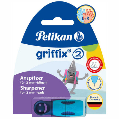 PELIKAN Anspitzer Griffix für Bleistift Griffix 2 oceanblue
