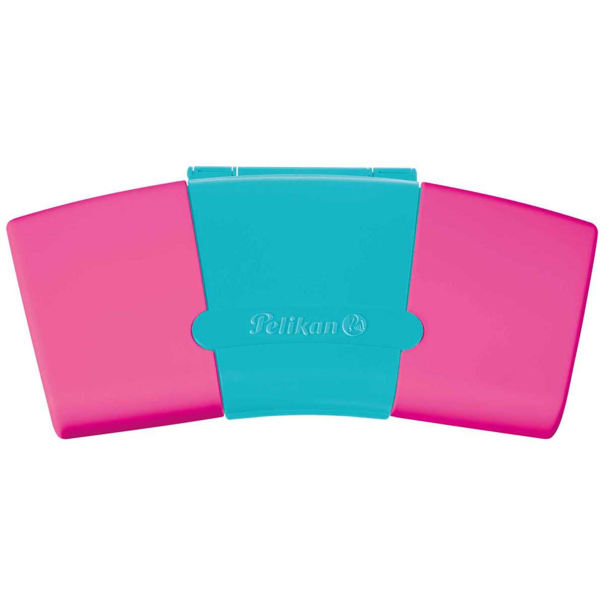 PELIKAN Deckfarbkasten ProColor türkis / pink 12 Farben + Deckweiss
