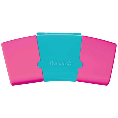 PELIKAN Deckfarbkasten ProColor türkis / pink 12 Farben + Deckweiss