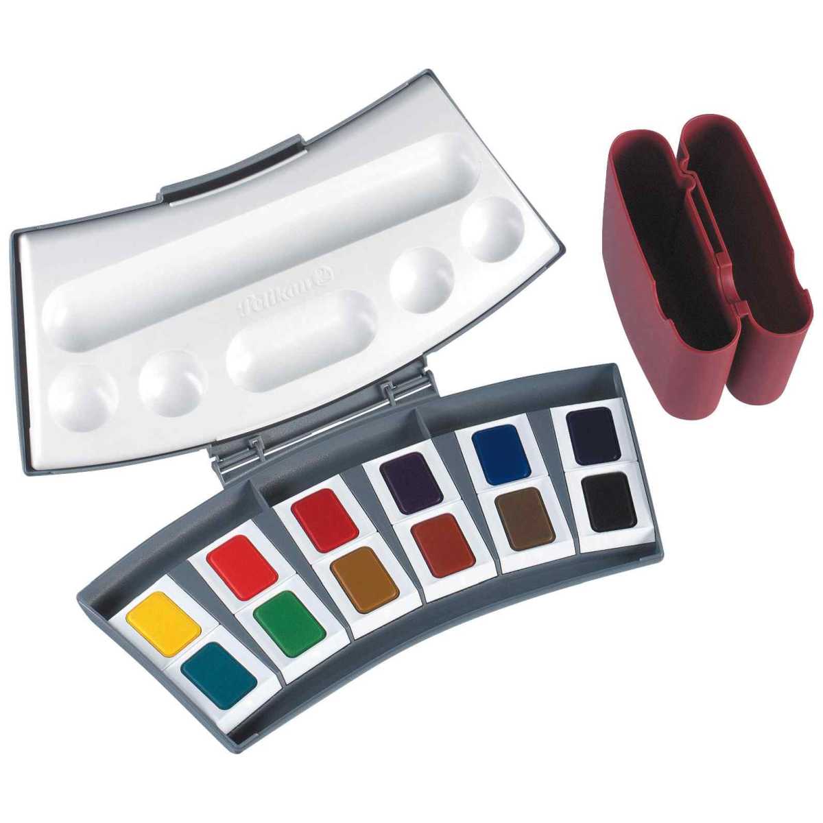 PELIKAN Studien Aquarell-Malkasten 725D/12 - 12 Farben