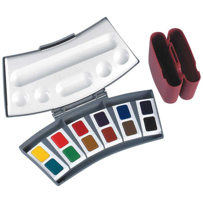 PELIKAN Studien Aquarell-Malkasten 725D/12 - 12 Farben