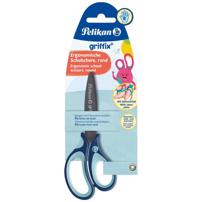 PELIKAN Schulschere Griffix rund blau R