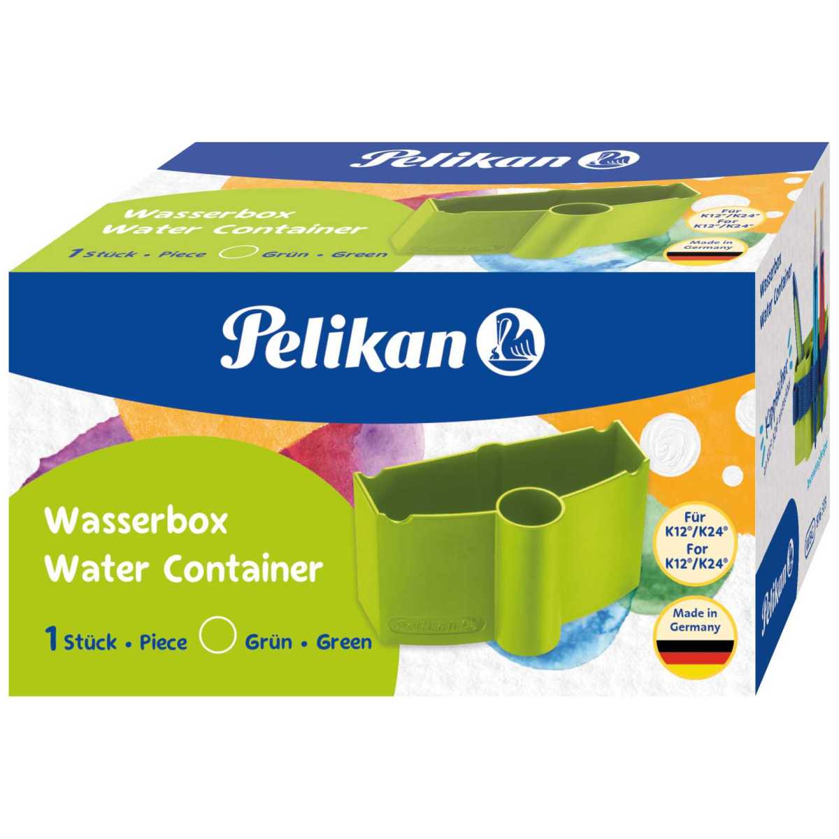 PELIKAN Wasserbox Pinselbecher Classic grün 735WBG für K12+K24